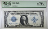 1923 $1 SILVER CERTIFICATE.  PCGS 65 PPQ