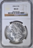 1904-O MORGAN DOLLAR  NGC MS-63