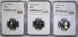 1965, 66 & 67 SMS WASHINGTON QUARTERS, NGC MS-67