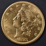 1872-CC $20 GOLD LIBERTY  CH AU