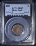 1857 FLYING EAGLE CENT  PCGS MS-63