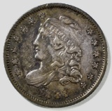 1833 BUST HALF DIME AU TONING