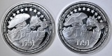 2-2nd AMENDMENT ONE OUNCE .999 SILVER ROUNDS