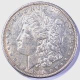 1890-S MORGAN DOLLAR, CH BU