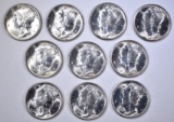 10-BU 1945-S MERCURY DIMES