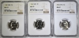 1965,66 & 67 SMS JEFFERSON NICKELS, NGC MS-67