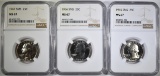 1965, 66 &  67 SMS QUARTERS, NGC MS-67
