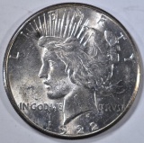 1922-S PEACE DOLLAR, CH BU