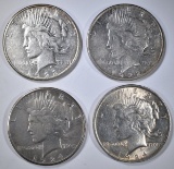 4-PEACE DOLLARS: