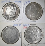 1888-O, 90-O, 96 & 98-S CIRC MORGAN DOLLARS