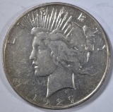 1927-D PEACE DOLLAR, AU