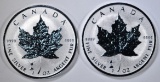 2-2018 CANADA REV PROOF SILVER MAPLE LEAF COINS