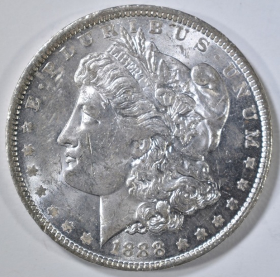 1888-O MORGAN DOLLAR, CH BU