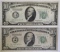 (2) 1928 $10 FEDERAL RESERVE NOTES: