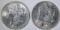 1887 & 89 MORGAN DOLLARS CH BU