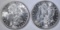 1886 & 1890 CH BU MORGAN DOLLARS