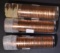3 ROLLS OF BU LINCOLN CENTS- 1954-S, 55-S, & 56-D