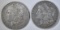 1879 VF, 79-O XF MORGAN DOLLARS