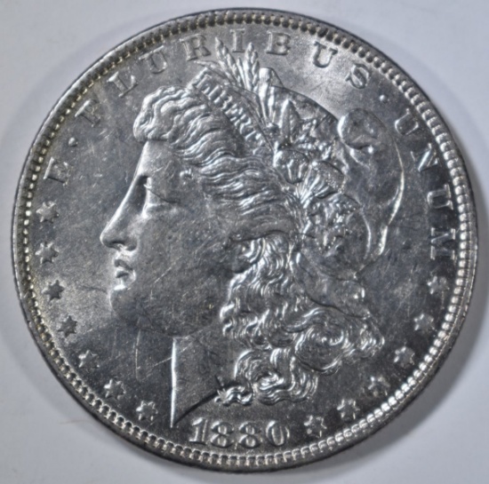 1880-O MORGAN DOLLAR AU/BU