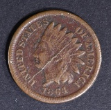 1864 INDIAN CENT  VF