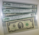 (3) 2003 $2 FEDERAL RESERVE NOTES PMG 67 EPQ