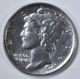 1921  MERCURY DIME  CH AU FSB