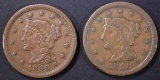 1848 & 49 LARGE CENTS XF