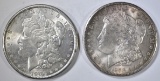 1898-O & 1900 MORGAN DOLLARS BU