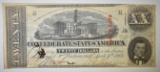 1863 $20 CONFEDERATE NOTE AU