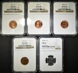 NGC GRADED LINCOLN CENT LOT