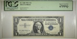 1957A $1 SILVER CERTIFICATE PCGS 67 PPQ
