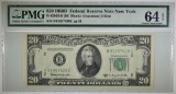 1950D $20 FRN NEW YORK PMG 64 EPQ