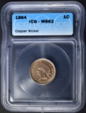 1864 INDIAN CENT  ICG MS-62