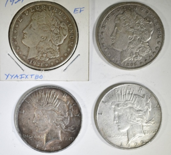 CIRC SILVER DOLLAR LOT: