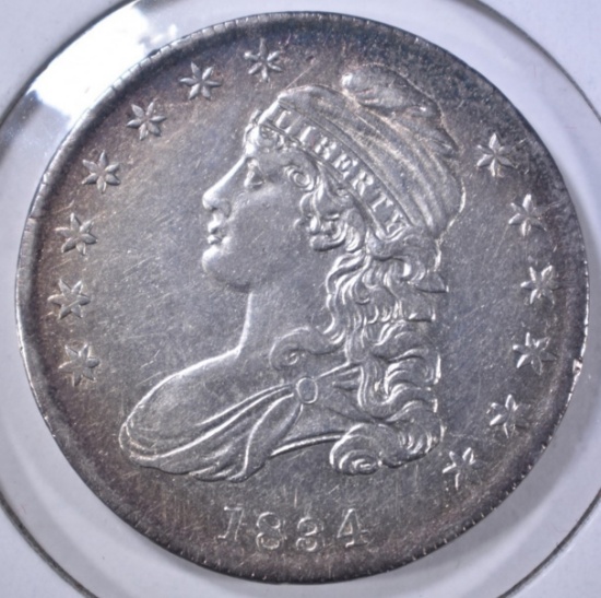 1834 BUST HALF DOLAR AU