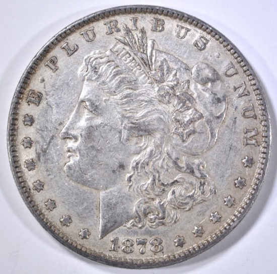 1878-7TF MORGAN DOLLAR, AU