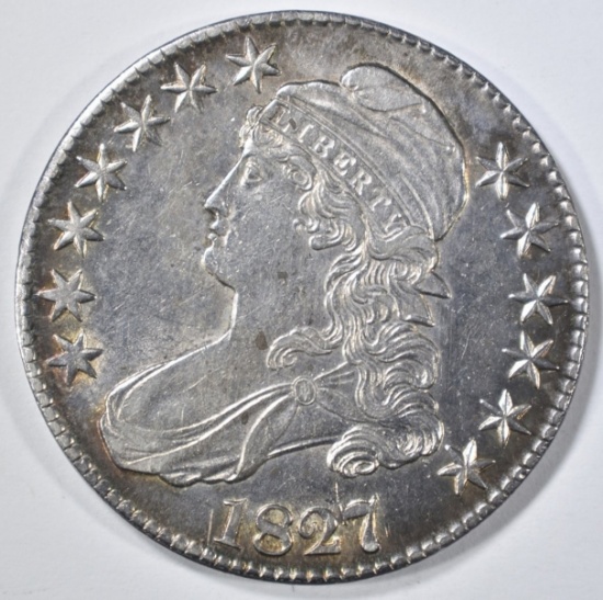 1827 BUST HALF DOLLAR AU/BU