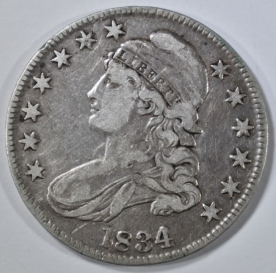 1834 BUST HALF DOLLAR VF