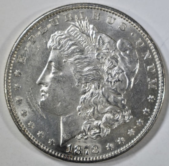 1878-S MORGAN DOLLAR, CH BU