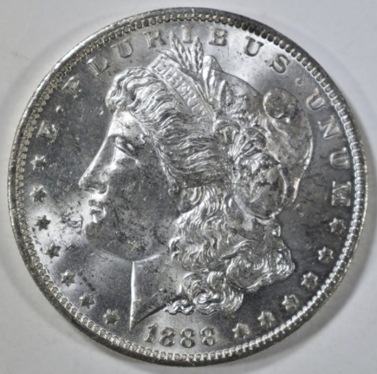 1888-O MORGAN DOLLAR, CH BU