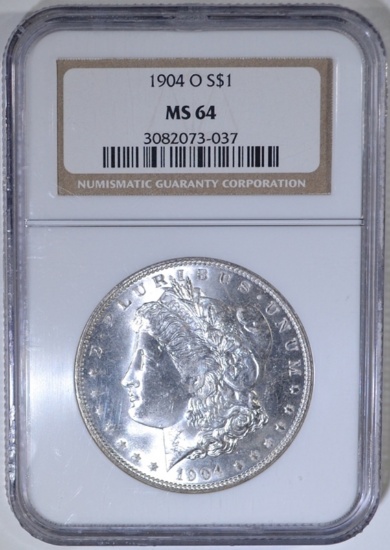 1904-O MORGAN DOLLAR, NGC MS-64