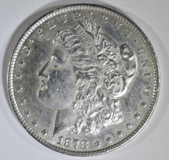 1878 8TF MORGAN DOLLAR AU/BU