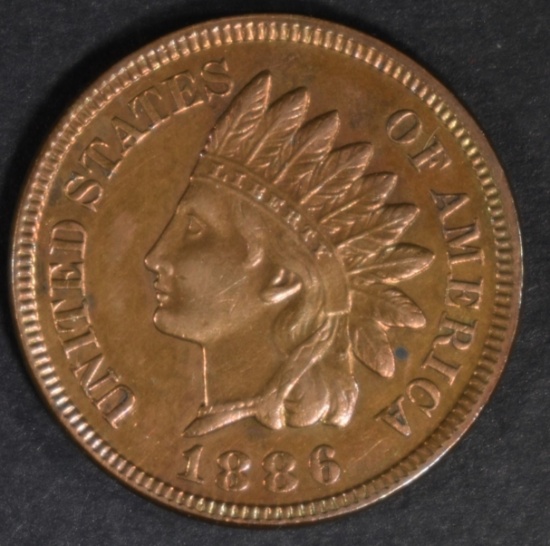 1886 TYPE 2 INDIAN CENT CH BU RB
