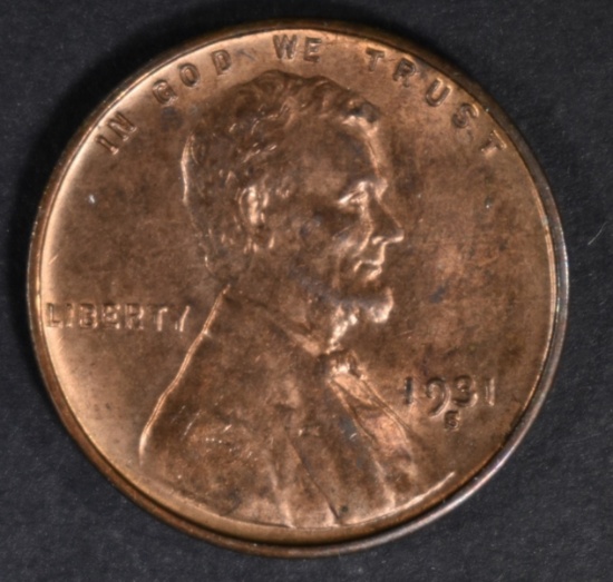 1931-S LINCOLN CENT CH BU RB