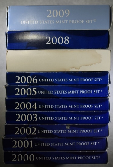 2000-2009 U.S. MINT PROOF SETS