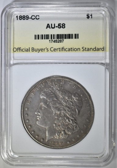 1889-CC MORGAN DOLLAR OBCS AU/BU