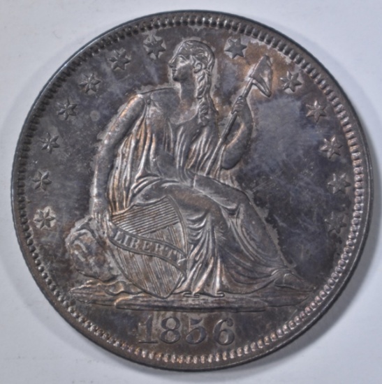 1856 SEATED HALF DOLLAR  CH ORIG UNC