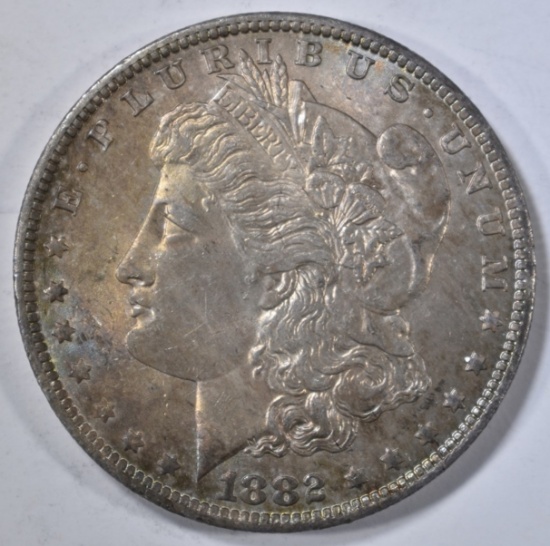 1882-O MORGAN DOLLAR CH BU COLOR