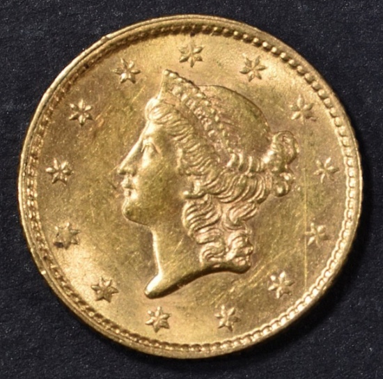 1853 $1 GOLD LIBERTY  CH BU