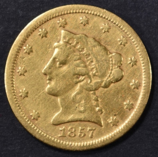 1857-O $2.5 GOLD LIBERTY  XF